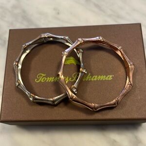 Set of two Tommy Bahama bamboo bangles